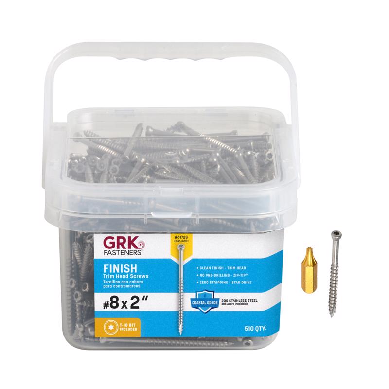 TRIM SCREW #8X2" 510PK