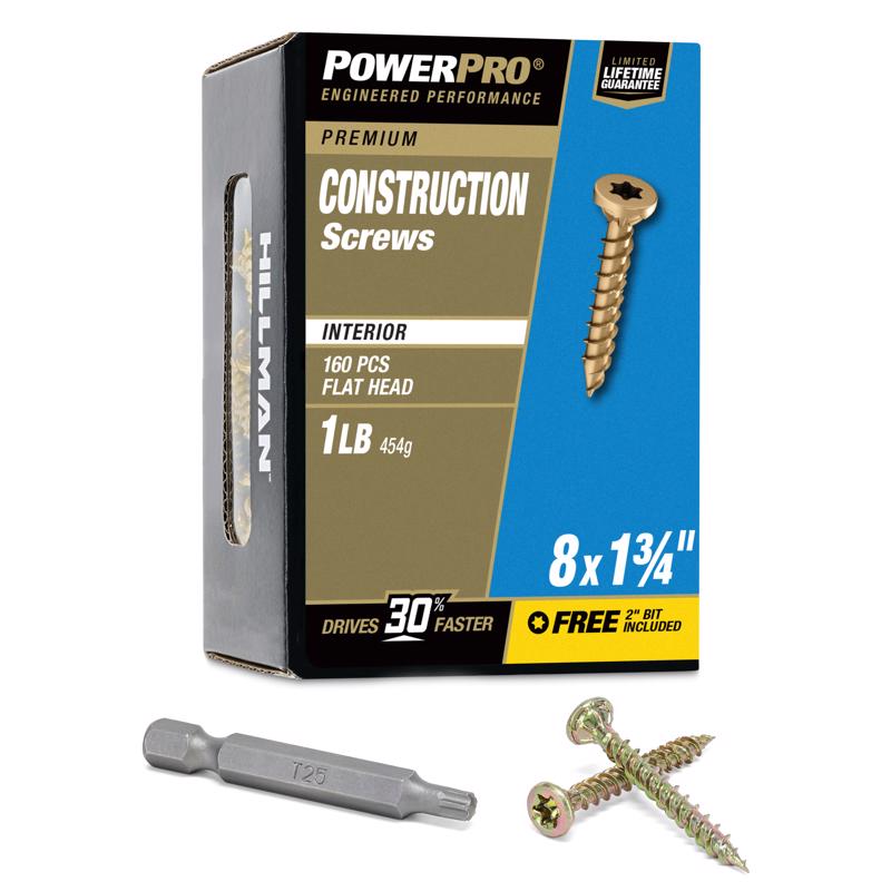 WOOD SCREW #8X1-3/4"