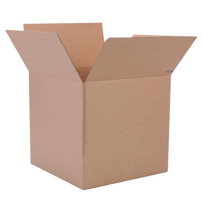 Six Emery Jensen Duck Medium Storage Boxes, 16x16x15 inches, sturdy cardboard containers for organizing and storage.