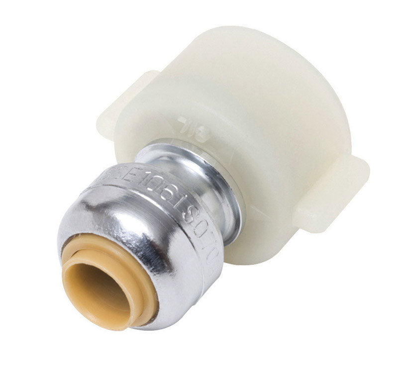 Emery Jensen brass CTS push fittings with SB thread Fauct contour, designed for secure pipe connections.