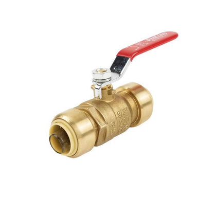 BALL VALVE BRS PUSH 3/4"