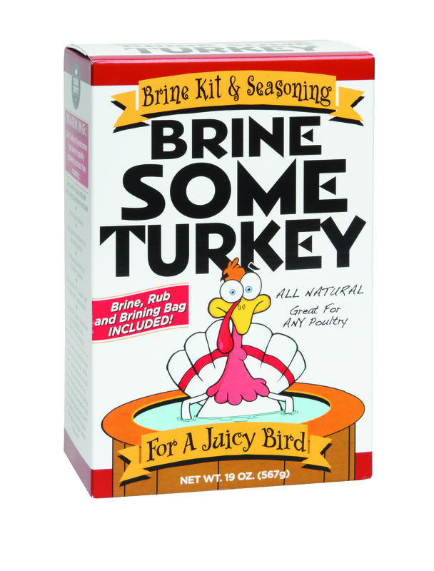 Emery Jensen Brine Kit & Seasoning 19oz with chili flavor, includes injection tools and seasoning for flavorful meat preparation
