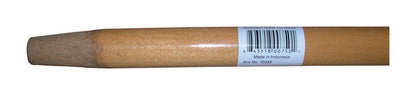 Set of six Emery Jensen broom handles, 15/16x48 inches, durable wood construction for cleaning tools.
