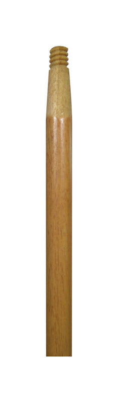 Six Emery Jensen broom handles with threaded ends, 1-1/8 inch diameter and 60 inches long, suitable for cleaning tool attachments.