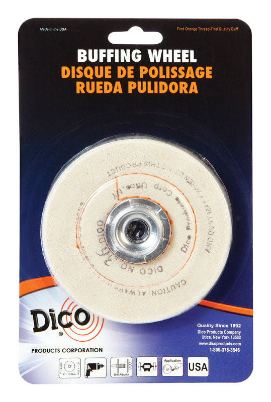 WHEEL BUFF 4"CUSHION SEW