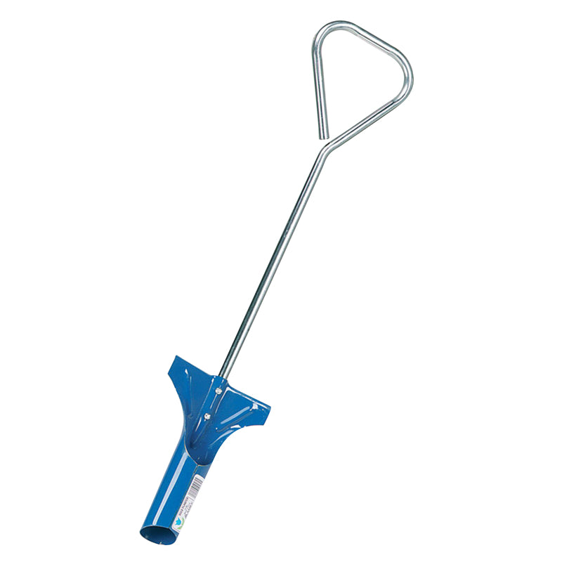 Emery Jensen large bulb planter with a sturdy handle for planting bulbs in garden or landscaping projects.