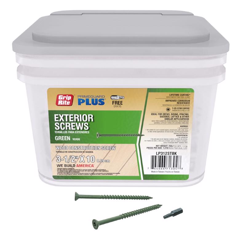 Emery Jensen DCK screw strip, 3-1/2-inch, 25-pound bulk pack, durable construction fasteners for heavy-duty projects