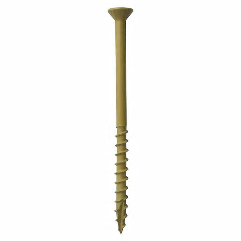Emery Jensen bulk 25lb box of tan screw strips, 9x2.5 inch size, for construction and fastening projects.