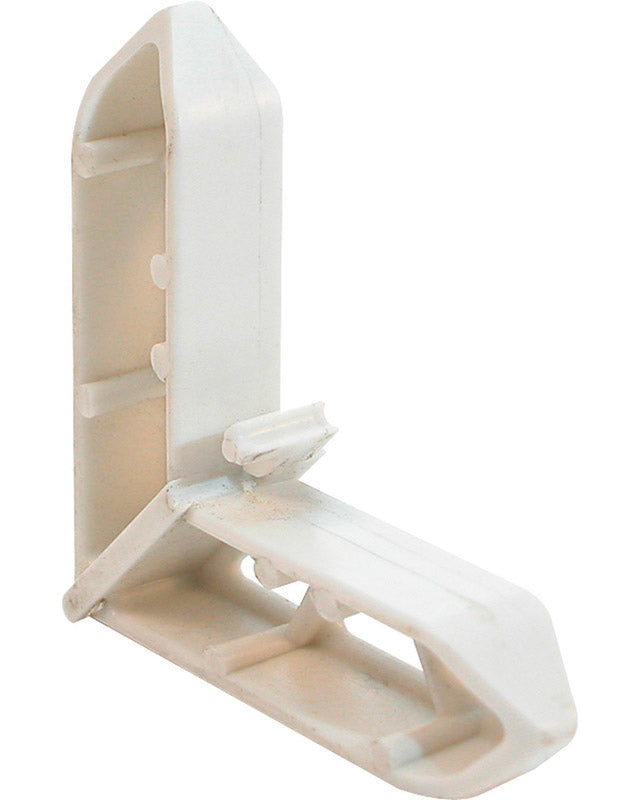 Emery Jensen FRM corner 3/4 white Pella bulk backroom storage item with a white finish and sturdy construction in a backroom setting.