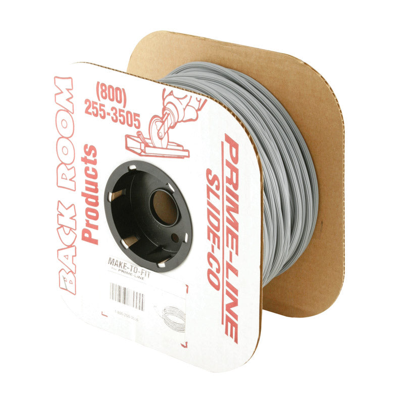 Emery Jensen 0.165-inch spline screen in bulk, 500 feet length, used for backroom shelving and storage applications.