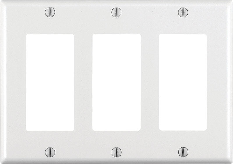 DECORA WALLPLATE 3G WHT - Pack of 10