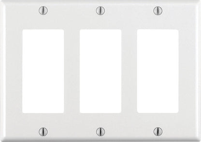 DECORA WALLPLATE 3G WHT - Pack of 10