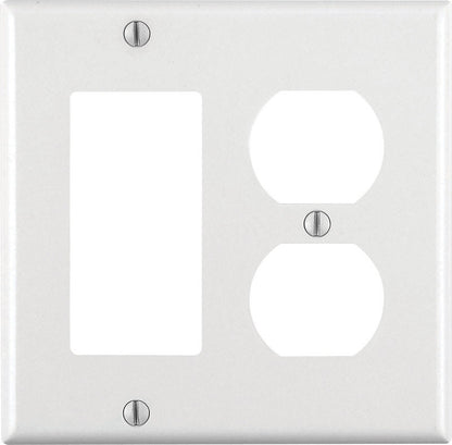RECEPTACLE WALLPLATE WHT
