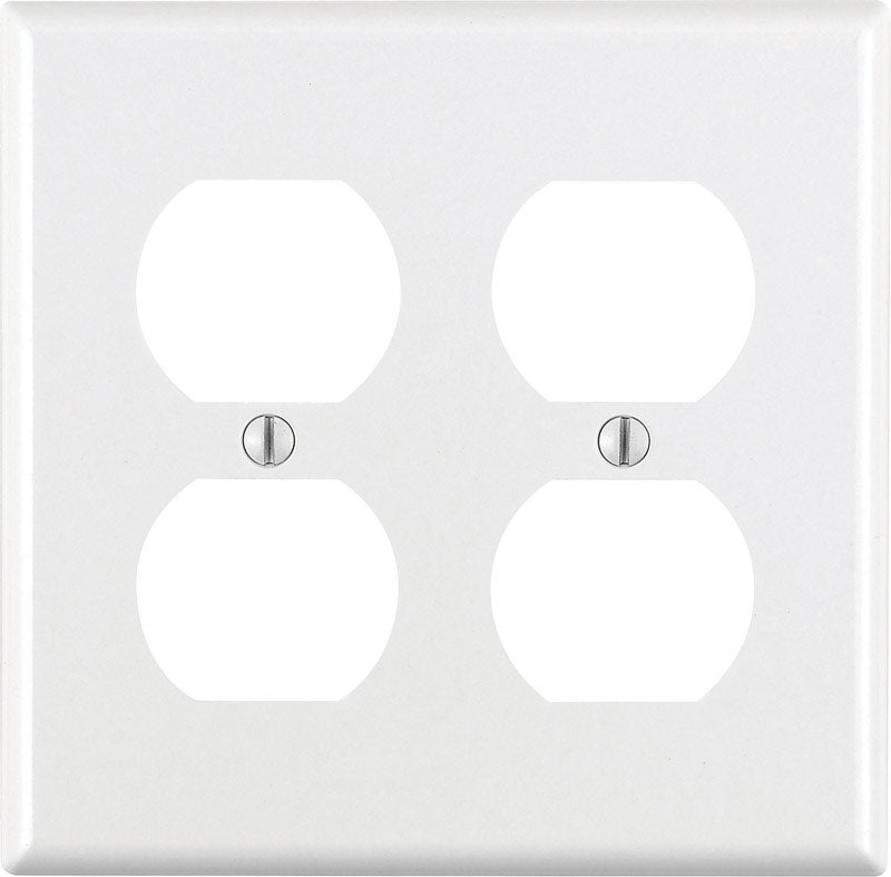 RECEPTACLE WALLPLATE2GWH - Pack of 25