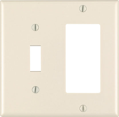 WALL PLATE 2G ALMOND