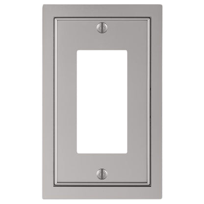 WALL PLATE ZINC SLVR 1PK
