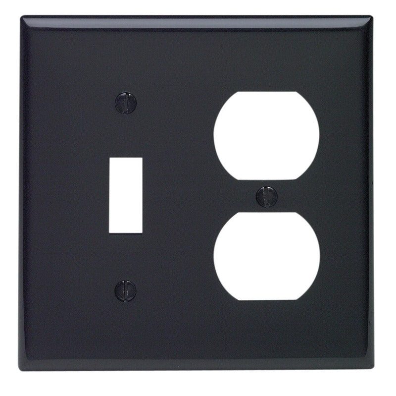 WALLPLATE 2G Out/tog BLK