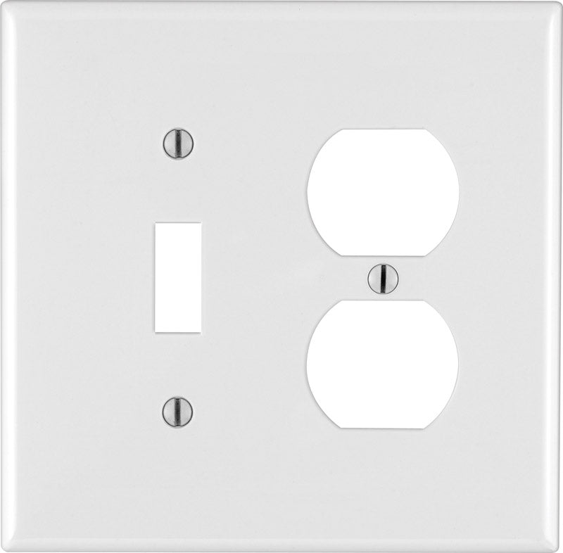 WALLPLTE Dpl/togle 2G WH