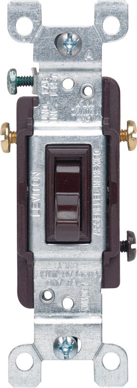 SWITCH GRND 3WAY 15A BRN - Pack of 10