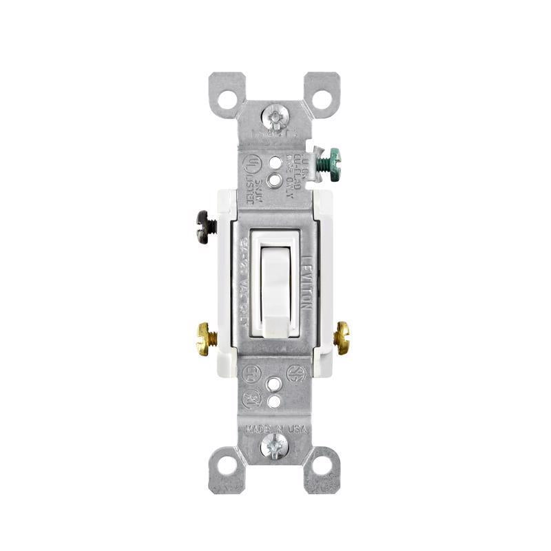 SWITCH GRND 3WAY 15A WHT - Pack of 10