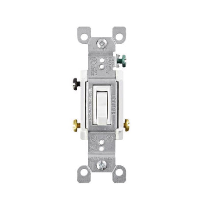 SWITCH GRND 3WAY 15A WHT - Pack of 10
