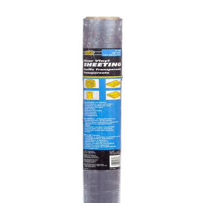 Emery Jensen vinyl sheet, 36-inch by 25-foot bulk window material, flexible and durable for various window applications.