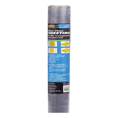 Emery Jensen vinyl sheet, 4x25 feet, 4 mil thickness, bulk window material for protective and weather-resistant applications.