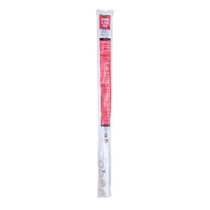Emery Jensen bulk window shrink film measuring 7ft by 25ft, used for window insulation and weatherproofing.