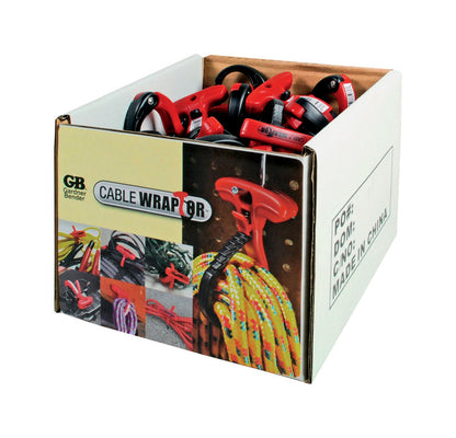 CABLE WRAPTOR SML Blk/rd
