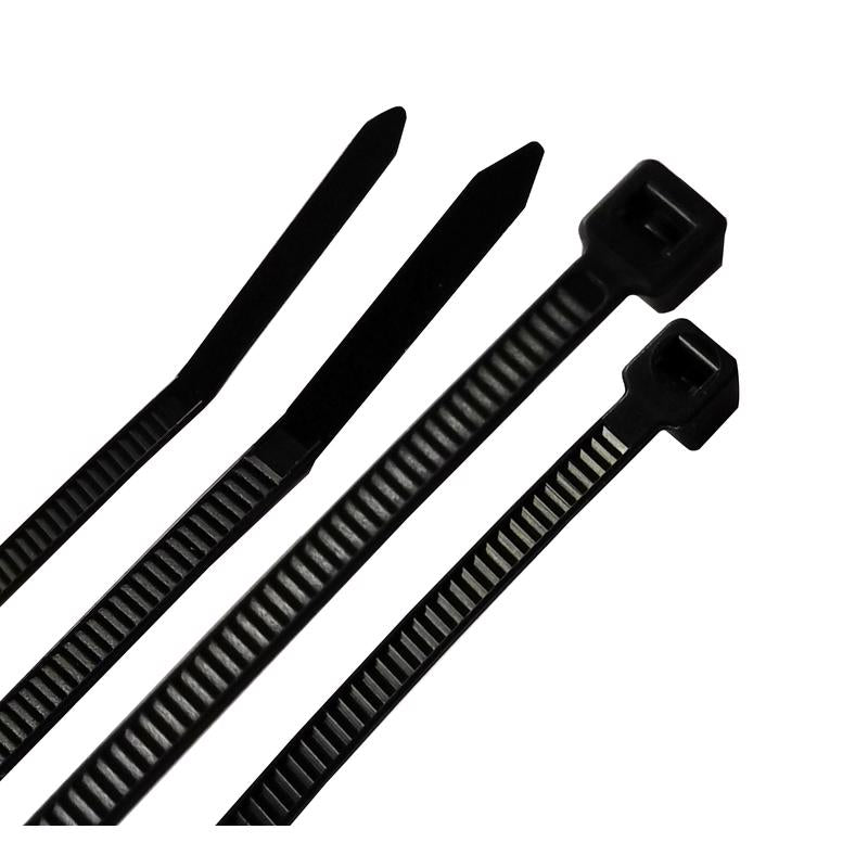 CABLETIE 4&8" BLK 200PK