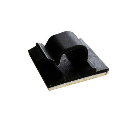 Black CLIP KWIK 3/4-inch cable ties from Emery Jensen in a pack of two, suitable for secure cable management and bundling.