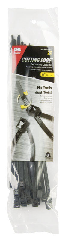 Self-cut CBLTIE 8"BLK20