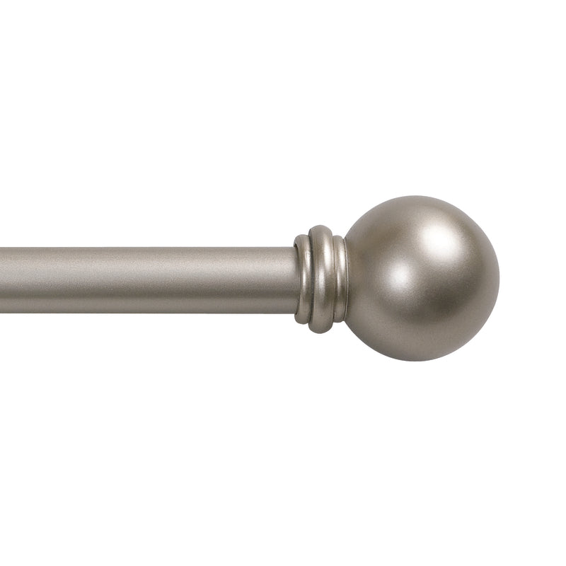 Emery Jensen 5/8-inch adjustable cafe rod, 48 to 86 inches, with mounting brackets for window curtains.