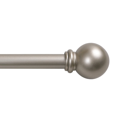 Emery Jensen 5/8-inch adjustable cafe rod, 48 to 86 inches, with mounting brackets for window curtains.