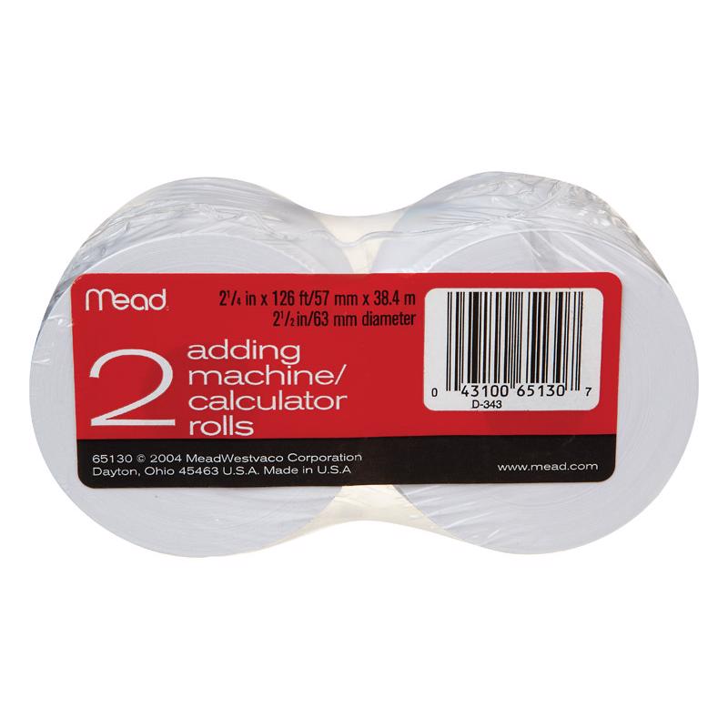 PAPER CALC/ADD126'RL PK2 - Pack of 12