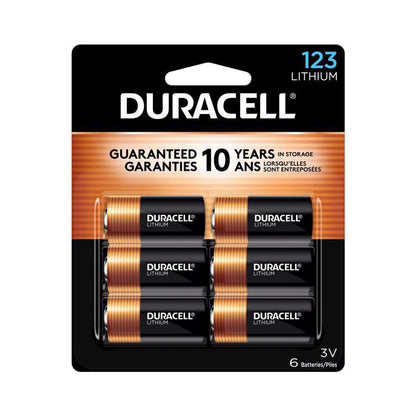 DUR BATT LTHM 123 6PK