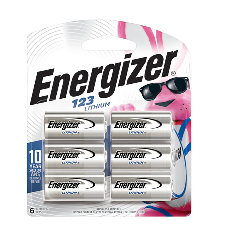 ENR BATT LTHM 123 6PK - Pack of 6
