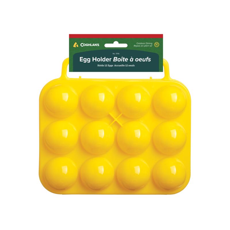 Emery Jensen camping accessories egg holder for 1 dozen eggs, lightweight and portable for outdoor camping trips.