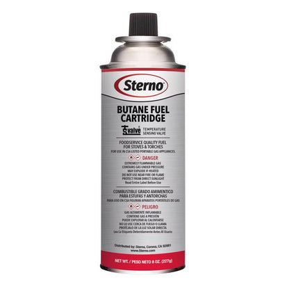 BUTANE FUEL CARTG 8OZ - Pack of 12