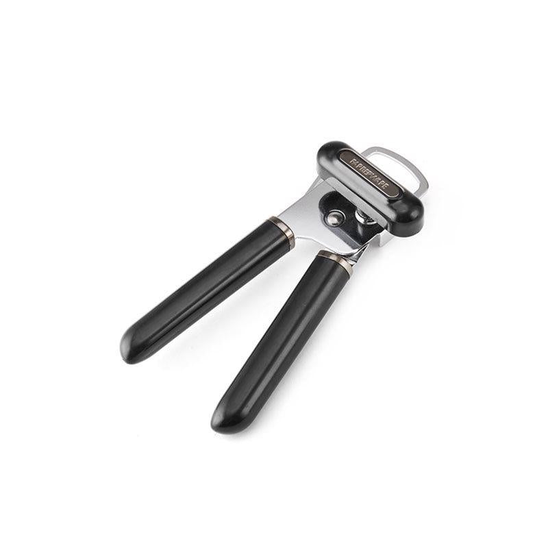 Emery Jensen can opener with black and silver ABS and stainless steel handle, designed for opening cans easily.