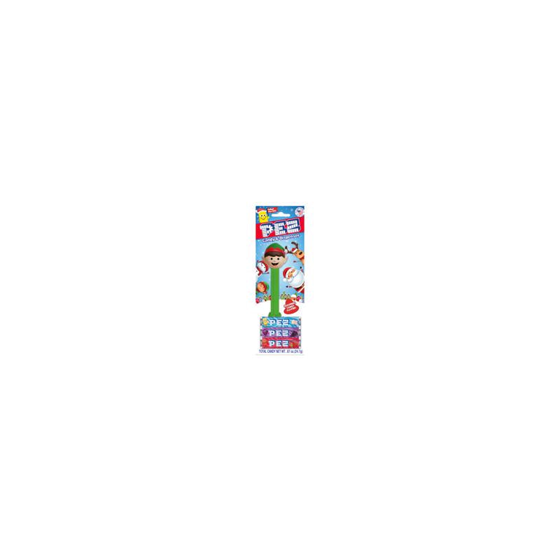 Set of 12 Emery Jensen Christmas PEZ dispensers featuring festive holiday designs for candy and non-chocolate treats.