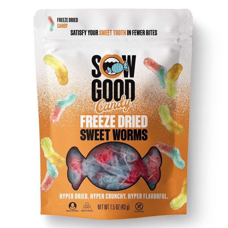Emery Jensen dried sweet wrapper candy, non-chocolate candy in colorful packaging, ready for snacking.