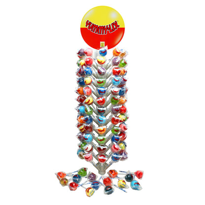 Emery Jensen Lollipop 160-pack candy and non-chocolate display with colorful assorted lollipops arranged in a display tray.