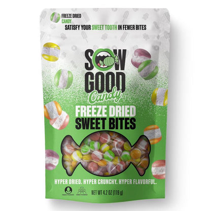 Emery Jensen Sweet Bites 4.2oz candy and non-chocolate treats in colorful packaging.