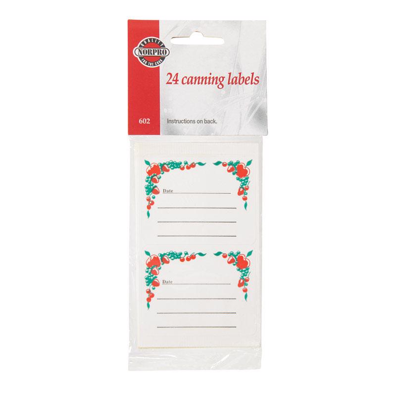 Set of 24 Emery Jensen canning jar labels, Canning Accessories, for organizing and labeling jars in the kitchen.