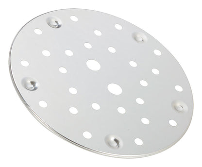Emery Jensen pressure canner rack for canning accessories, made of stainless steel, designed to hold jars securely during processing.