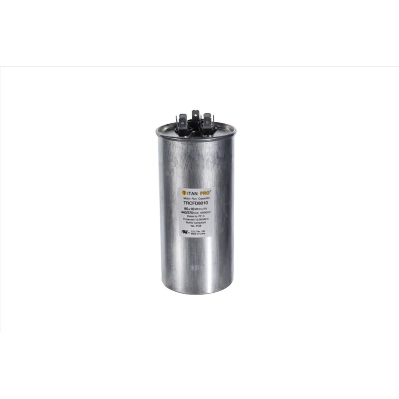RND RUN CAPACTR 80+10mfd