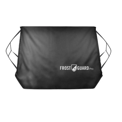 Black FrostGuard Pro XL car shades by Emery Jensen, designed to block sunlight and reduce interior heat in vehicles.