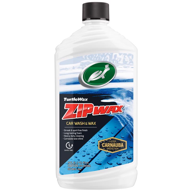 Emery Jensen Car Wash ZIP 16oz liquid bottle showing the product label and packaging for vehicle cleaning.