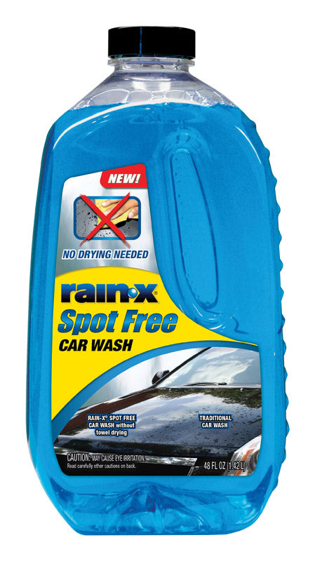 Emery Jensen Spot Free Car Wash 48oz bottle with clear label showing car wash solution for vehicle cleaning